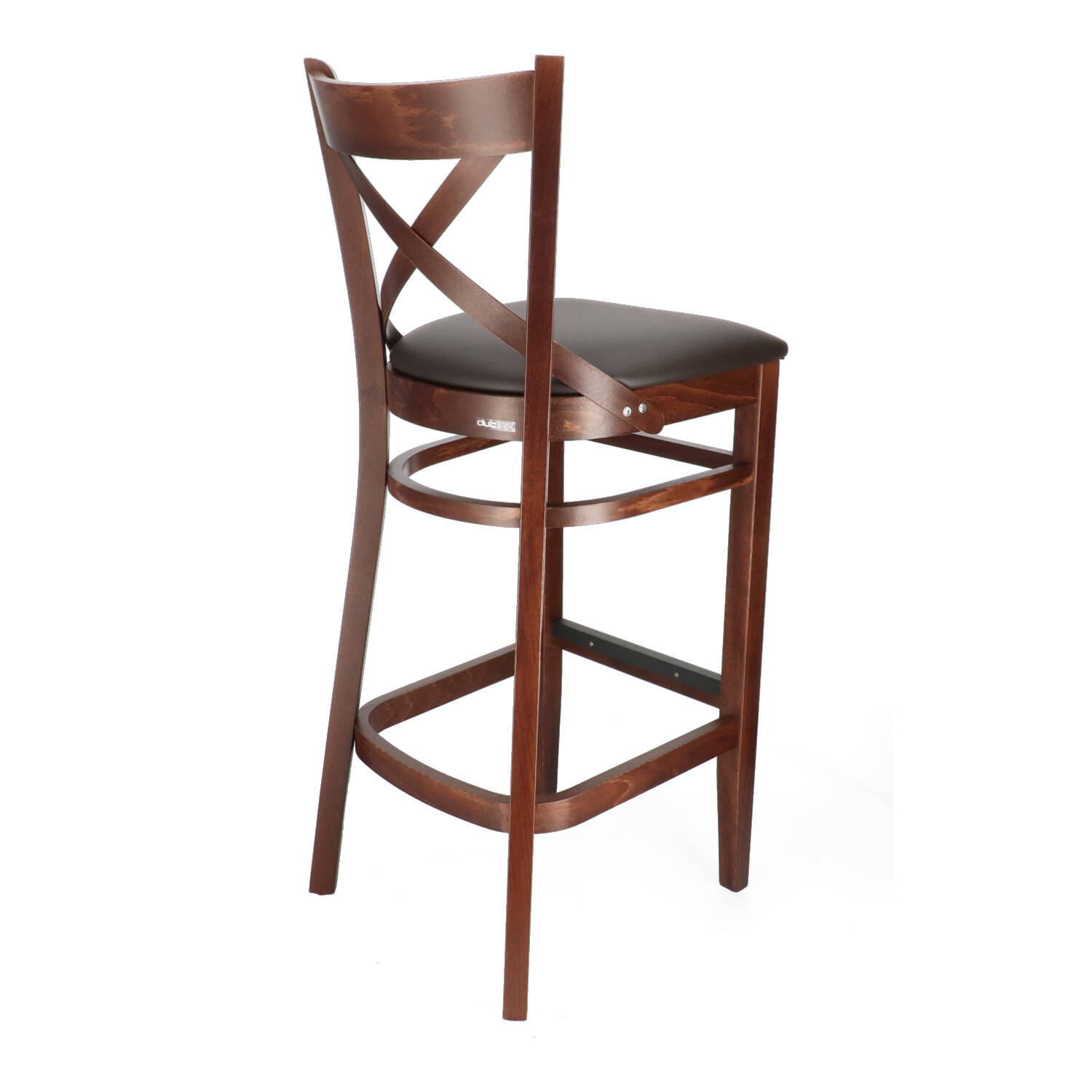 XTON 04 UP Brown Scandinavian Wooden indoor bar stool